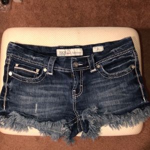 Denim shorts